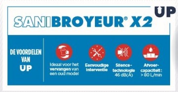 SANIBROYEUR X2 UP f