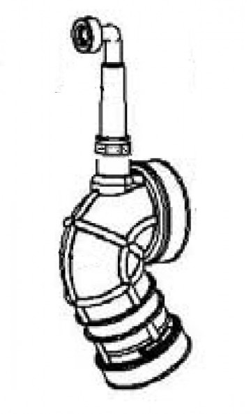 Afvoerknie staand model