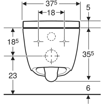 Geberit aquaclean alba douche wc maten