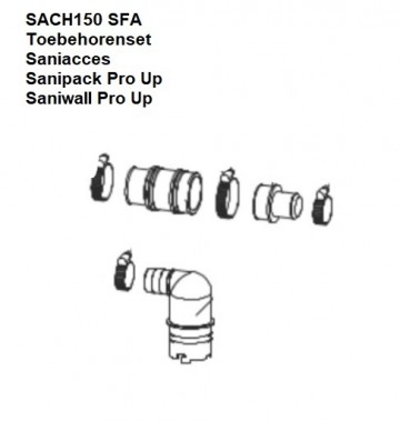 Sach150 sfa toebehorenset saniacces sanipack pro up saniwall pro up