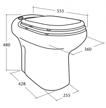 Sanicompact elite maten