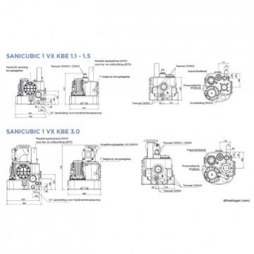 Sanicubic 1 vx kbe maten