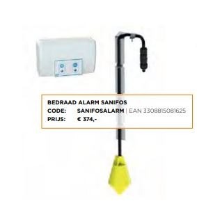 Sanifos 280 alarm optioneel