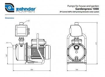 Zehnder gardenpress 1000 maten