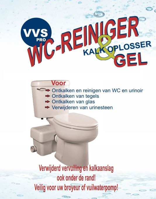 Ik zie je morgen verdund Zinloos VVS WC REINIGER GEL - ONDERHOUD EN REINIGEN - www.sendpompen.nl